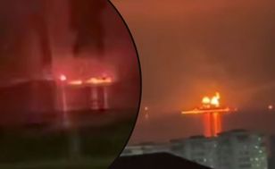 Atak dronów w Noworosyjsku. Płonie terminal naftowy